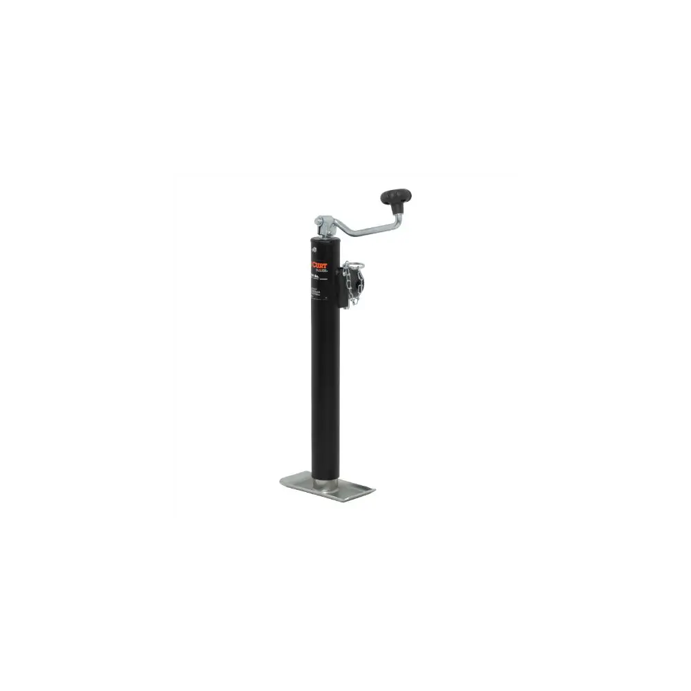 Pipe-Mount Swivel Jack with Top Handle (2,000 lbs., 15" Travel, Packaged) - 28323